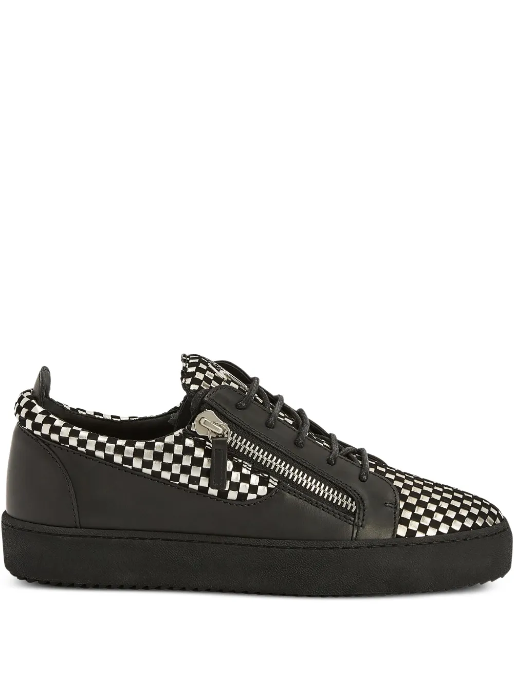 

Кеды Frankie в клетку Giuseppe Zanotti, черный
