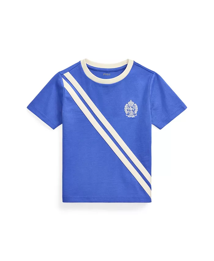 

Футболка с гербом для малышей и мальчиков Crest Jersey Polo Ralph Lauren, синий