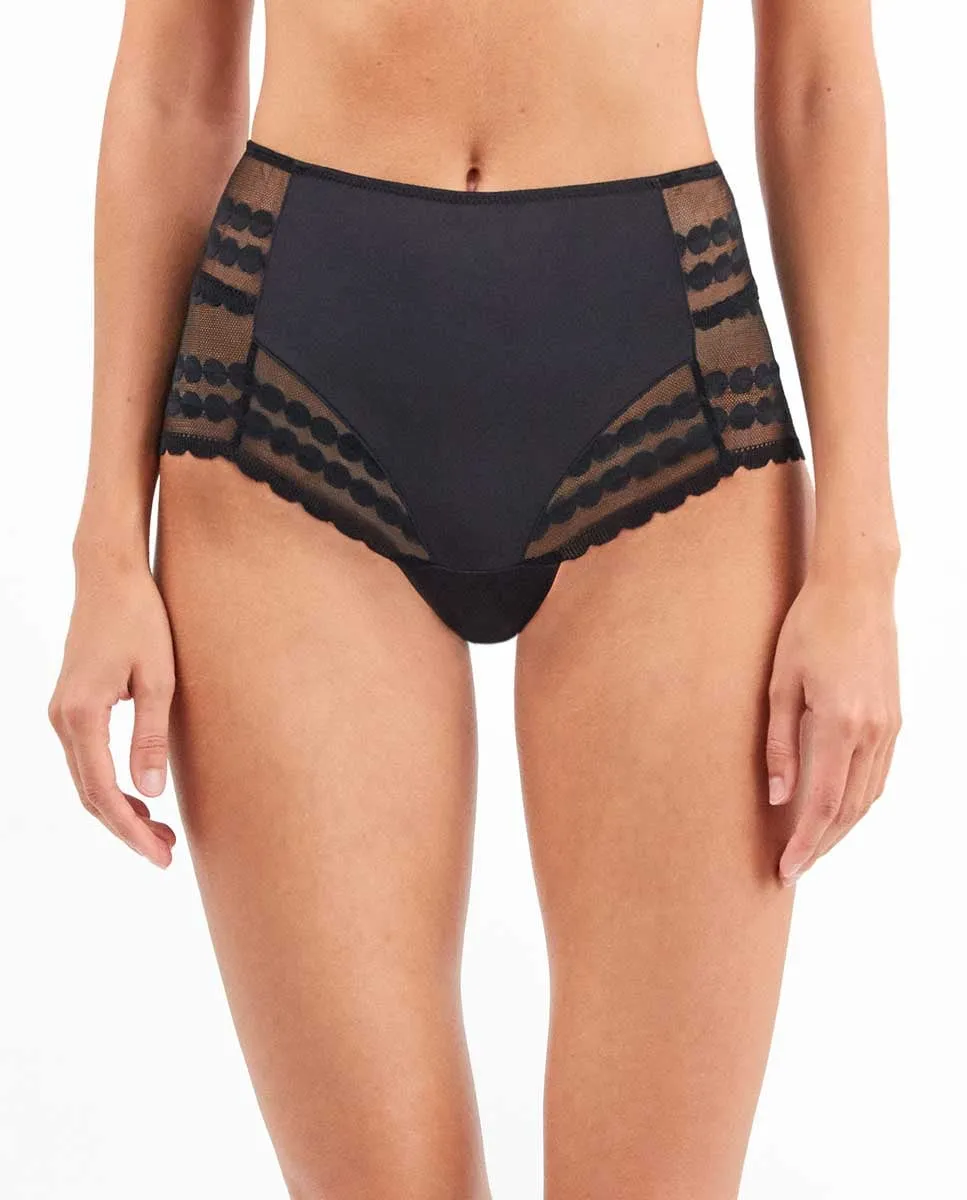 

Высокие кружевные трусики Gisela, черный