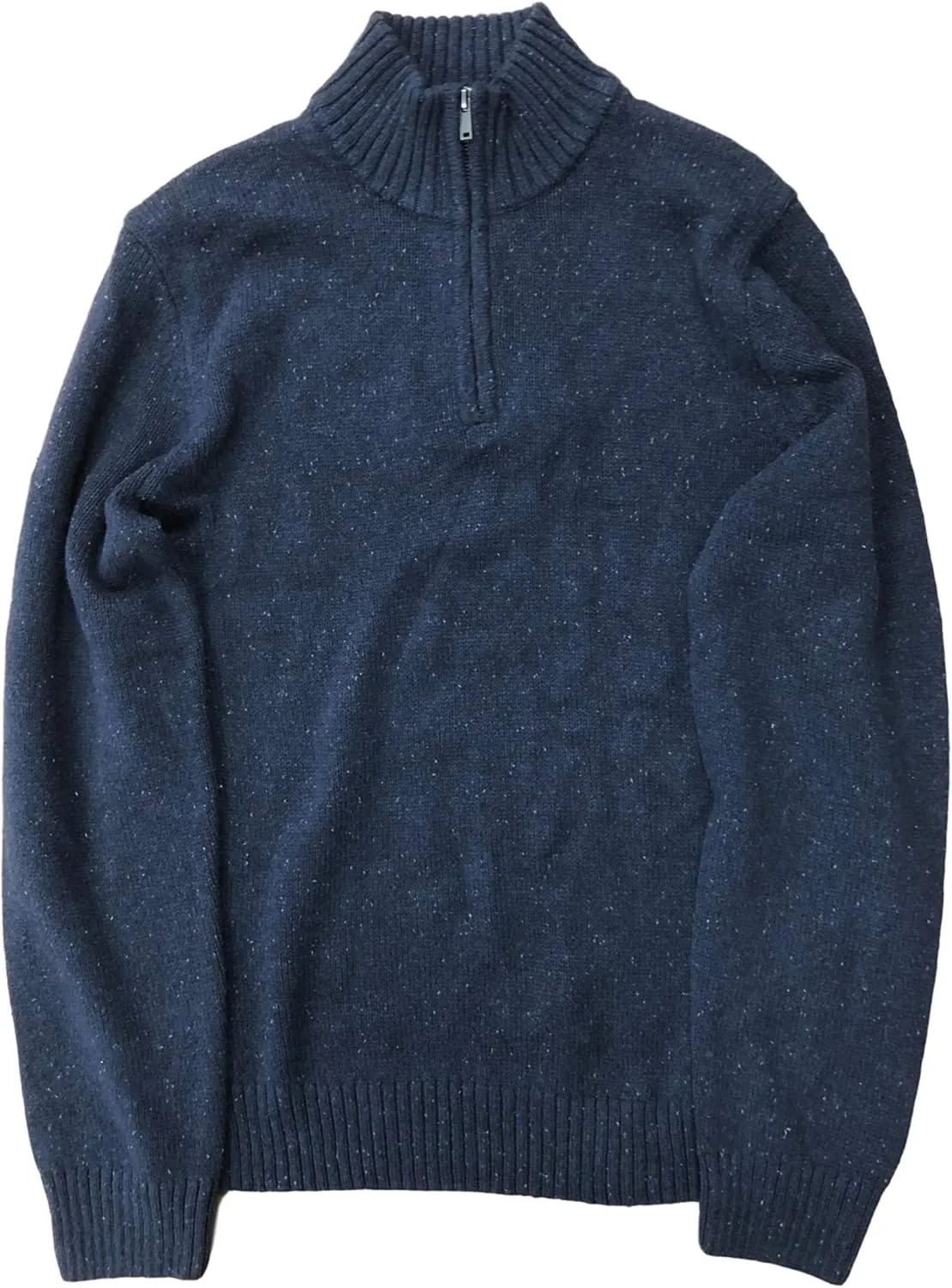 

Мужской свитер с молнией на четверть и синим крапом Sonoma