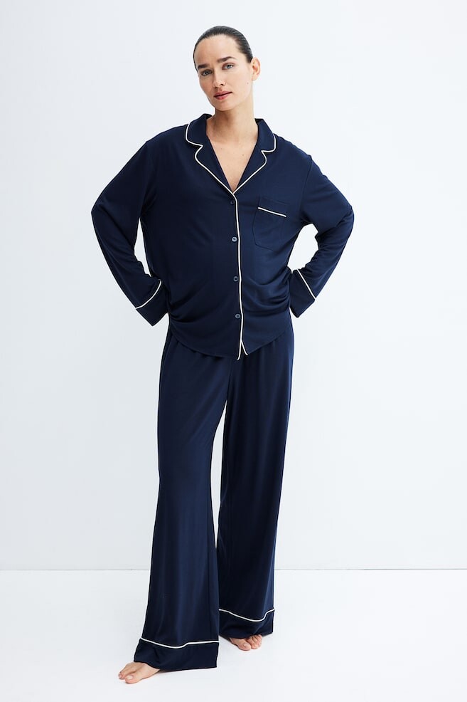 

Пижама для мамы с окантовкой H&M, синий