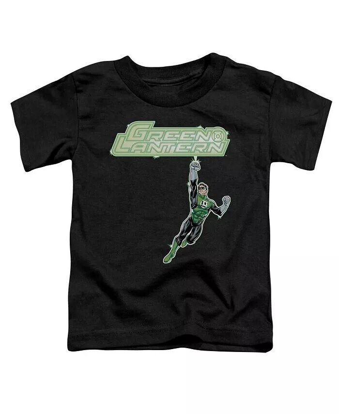 

Футболка с короткими рукавами и логотипом Energy Construct для малышей Baby-Girls Green Lantern, черный