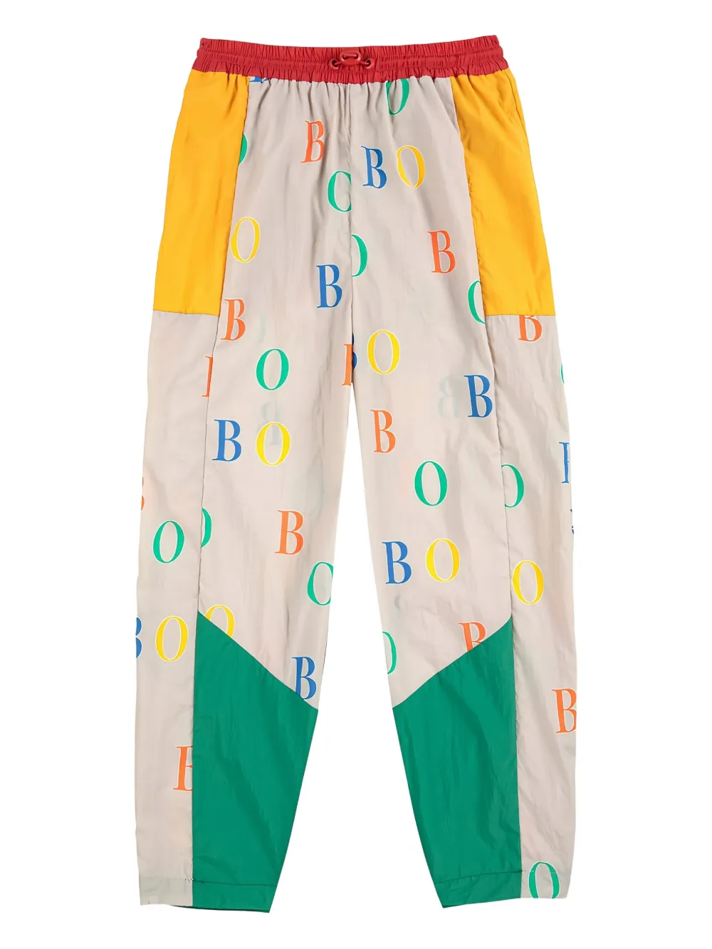 

Брюки с логотипом и цветовым блоком Bobo Choses, бежевый