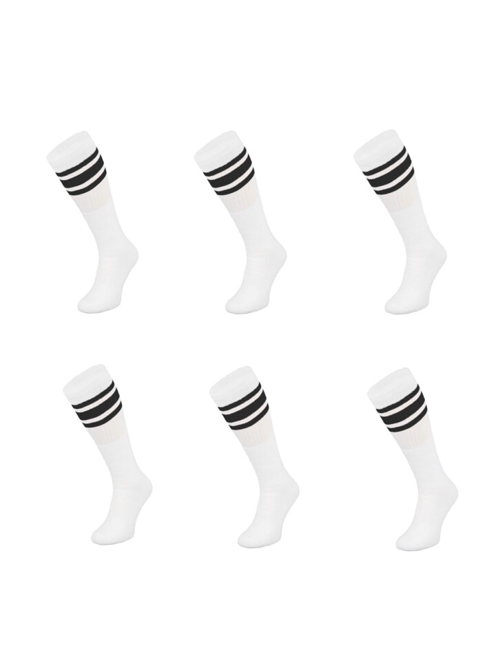

Носки COFI 1453 Basketsocken Schwarz gestreift OneSize Weiß, белый