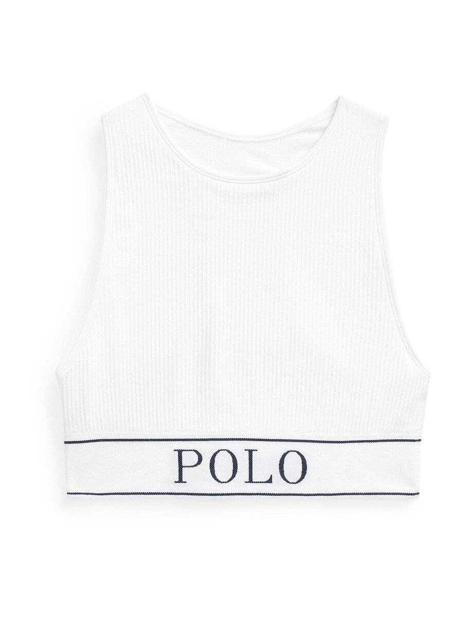 

Бюстгальтер без косточек Polo Ralph Lauren Neck Top, белый