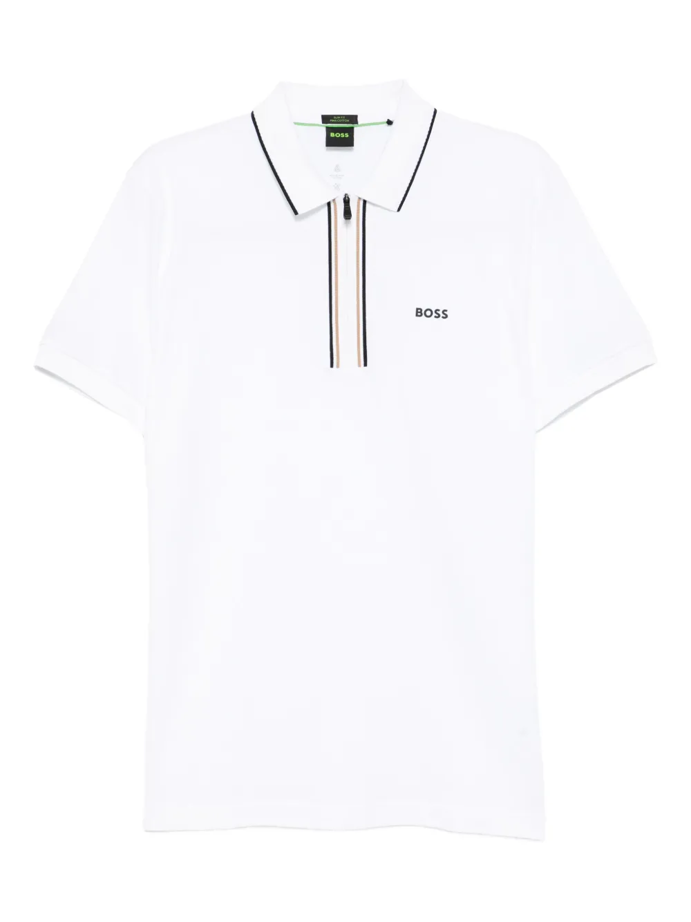 

Рубашка поло с логотипом Boss, белый
