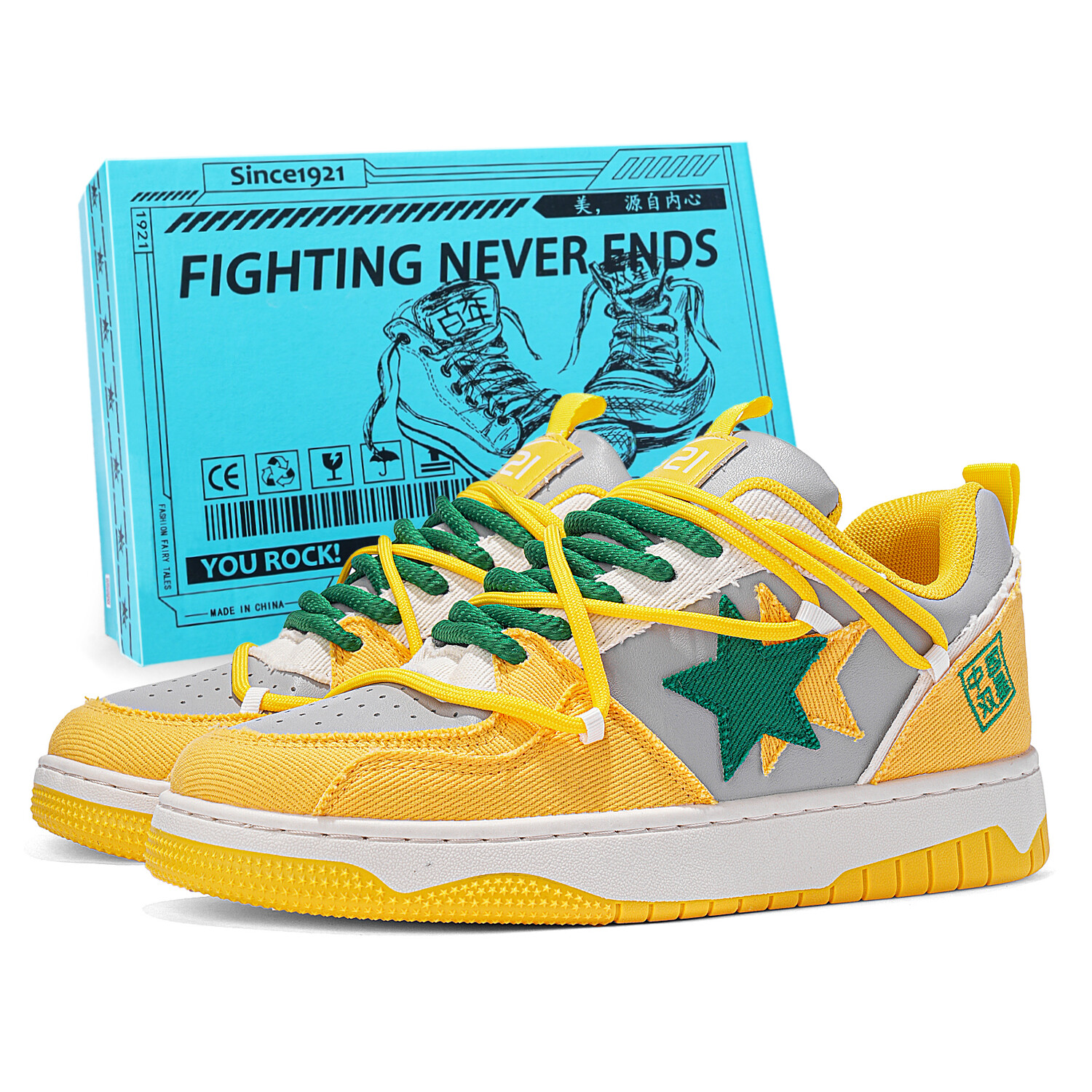 

Кеды, обувь для скейтборда унисекс с низким верхом Double Star 88, бежевый/черный