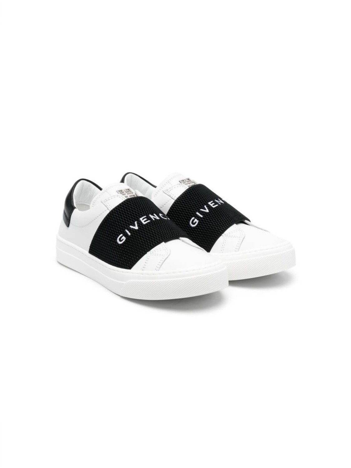 

Слипоны с вышитым логотипом Givenchy Kids, белый