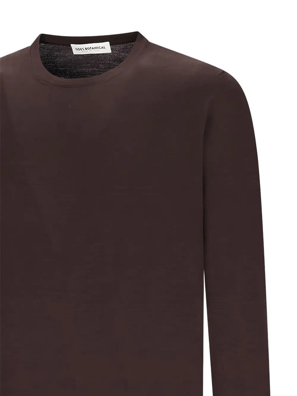 

Свитер с круглым вырезом GOES BOTANICAL, коричневый