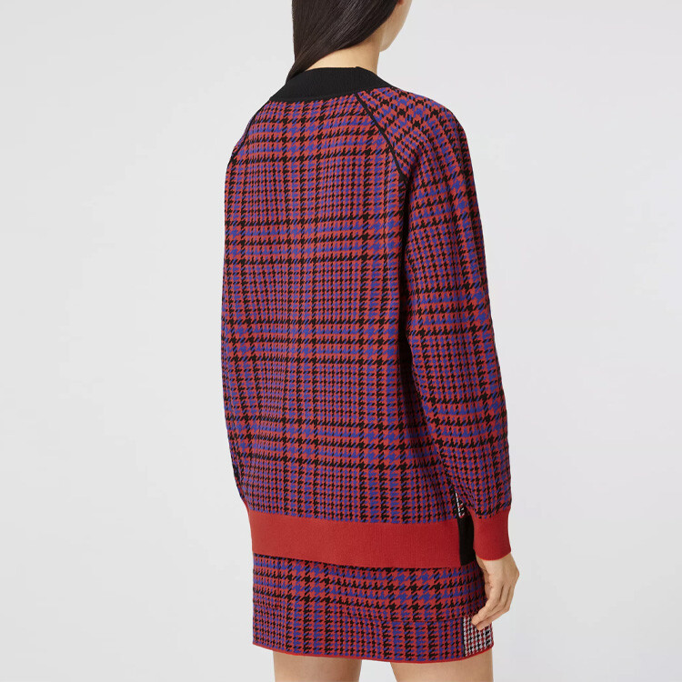 Свитер Burberry, женский, мелкая сетка, красный — фото 4