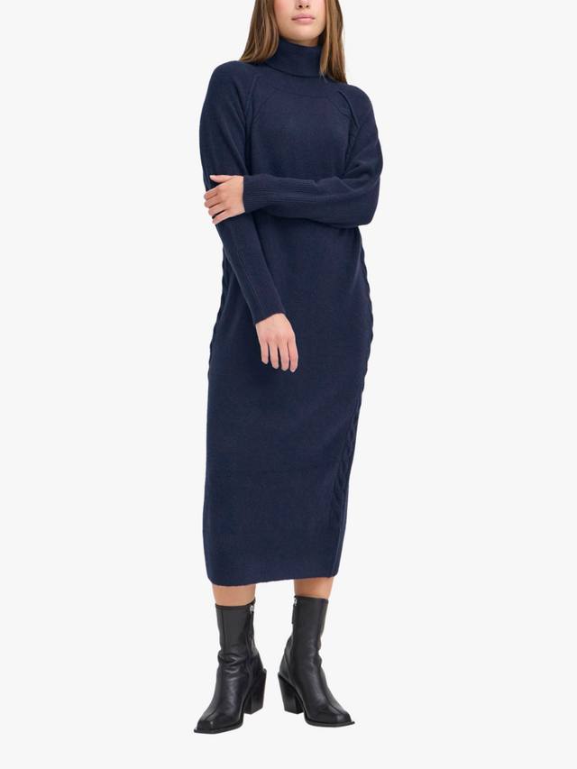 

Dasila платье-свитер с воротником-стойкой ICHI, Total Eclipse