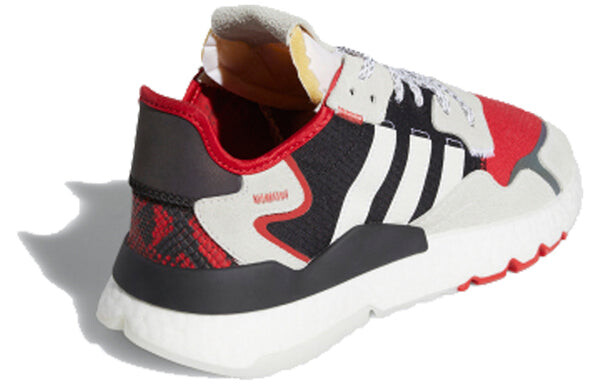 Кроссовки ночные джоггеры Adidas, алый — фото 3