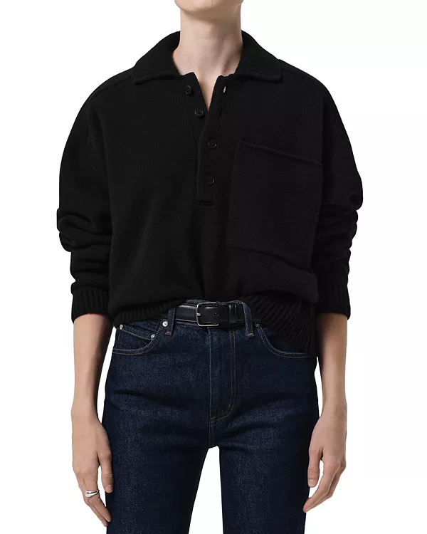 

Агата, регбийная майка Citizens Of Humanity, черный