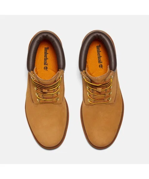 Ботинки 6 дюймов водонепроницаемые Timberland на шнуровке из нубука коричневые — фото 2
