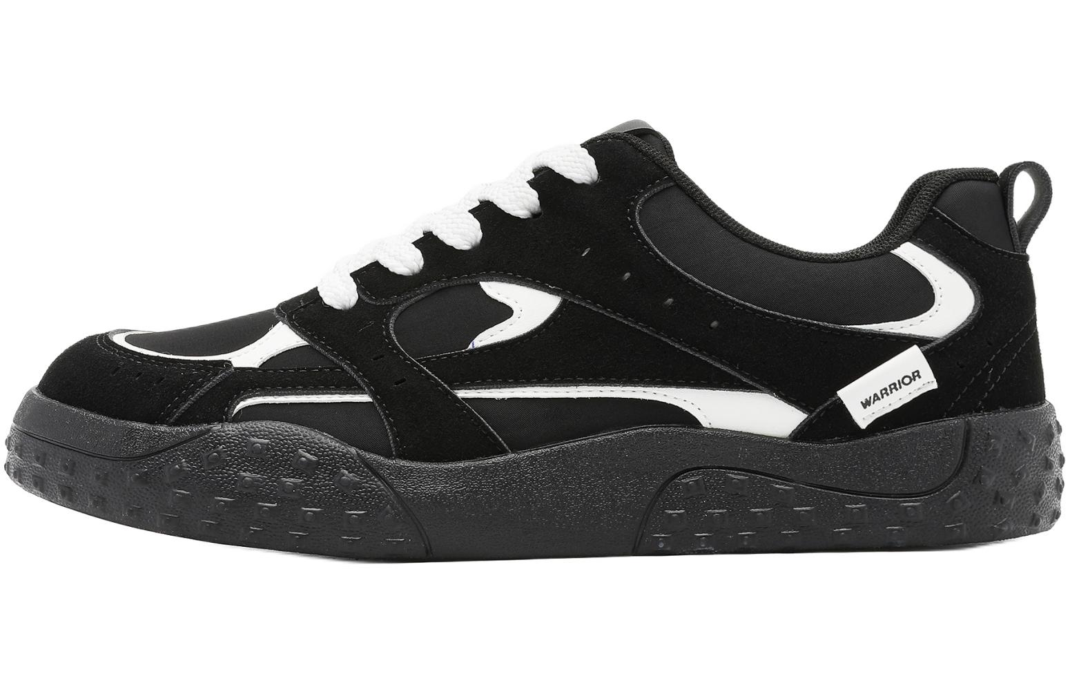 

Кроссовки для скейтбординга мужские low top WARRIOR, черный белый