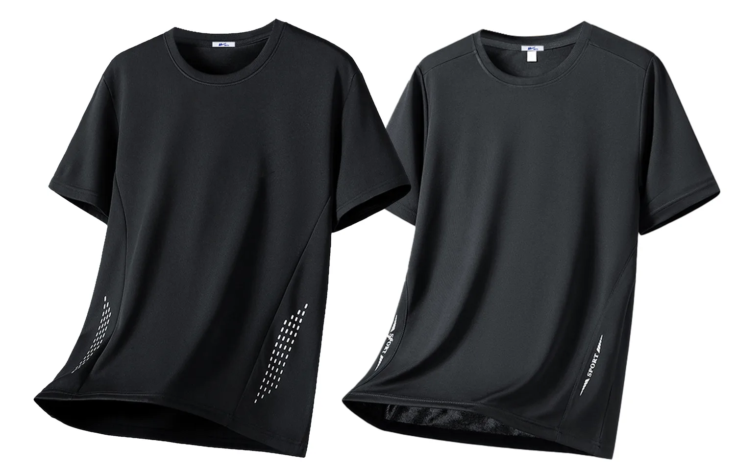 Коллекция "Riding The Wind" спортивная одежда унисекс WARRIOR, 21 Black+17 Black (2 Pack Ice Silk T-Shirt)