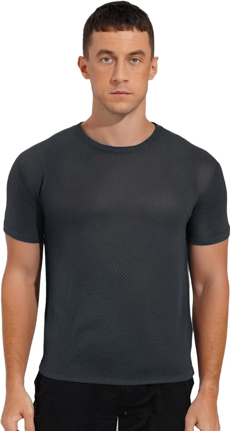 

Футболка TiaoBug мужская с коротким рукавом, быстросохнущая