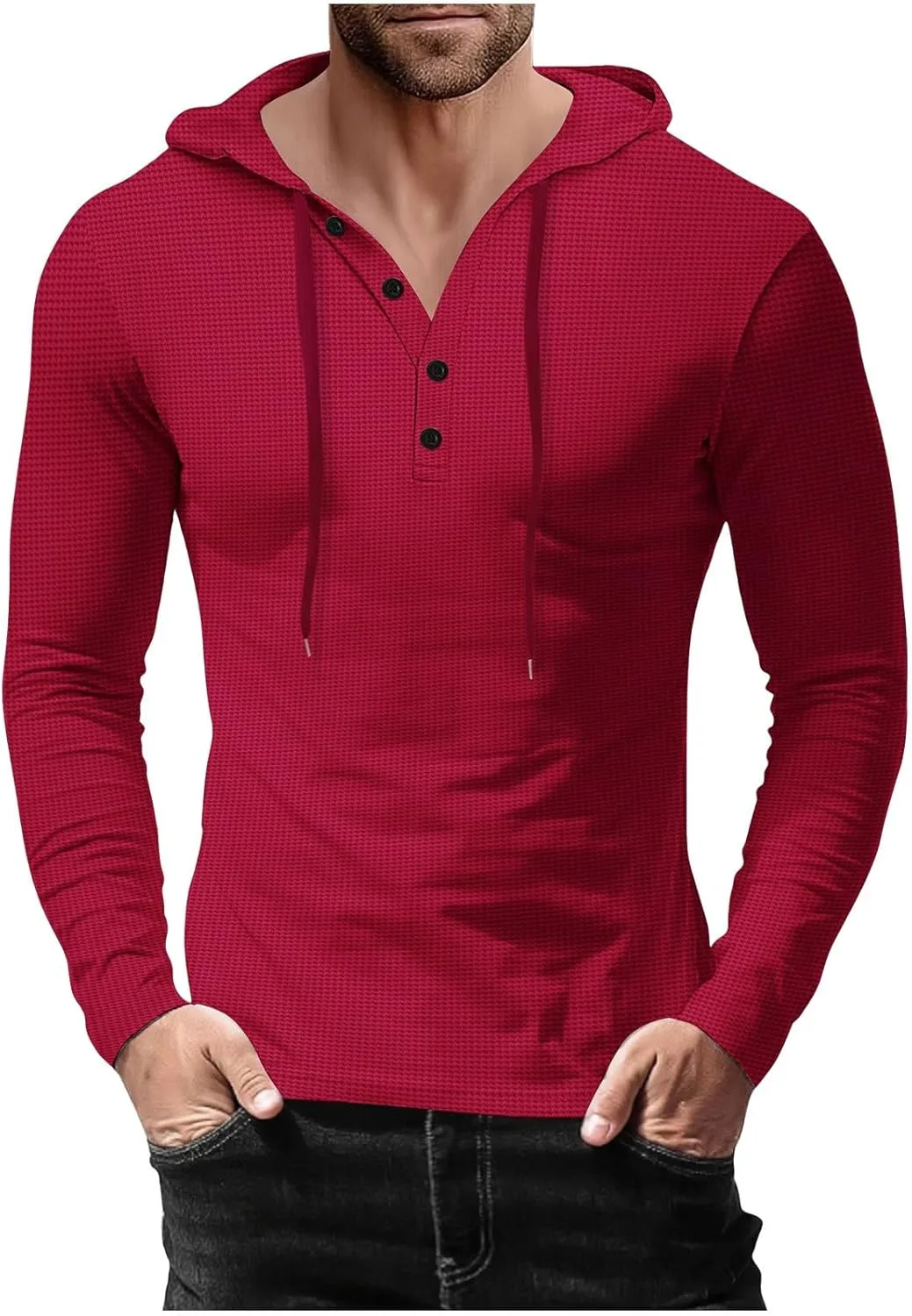 

Мужская толстовка с капюшоном и кнопками