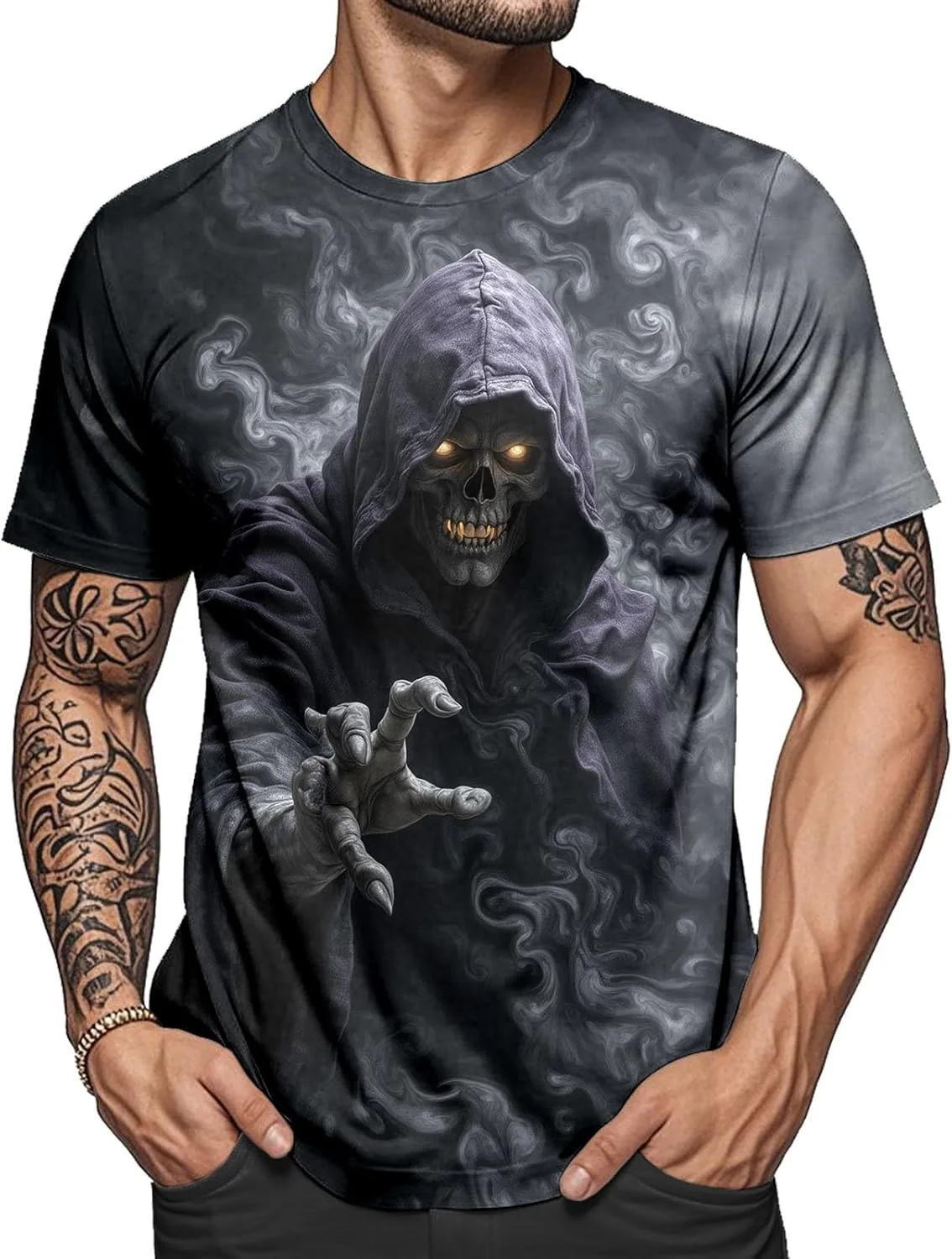 

Мужская футболка с принтом Street Skull