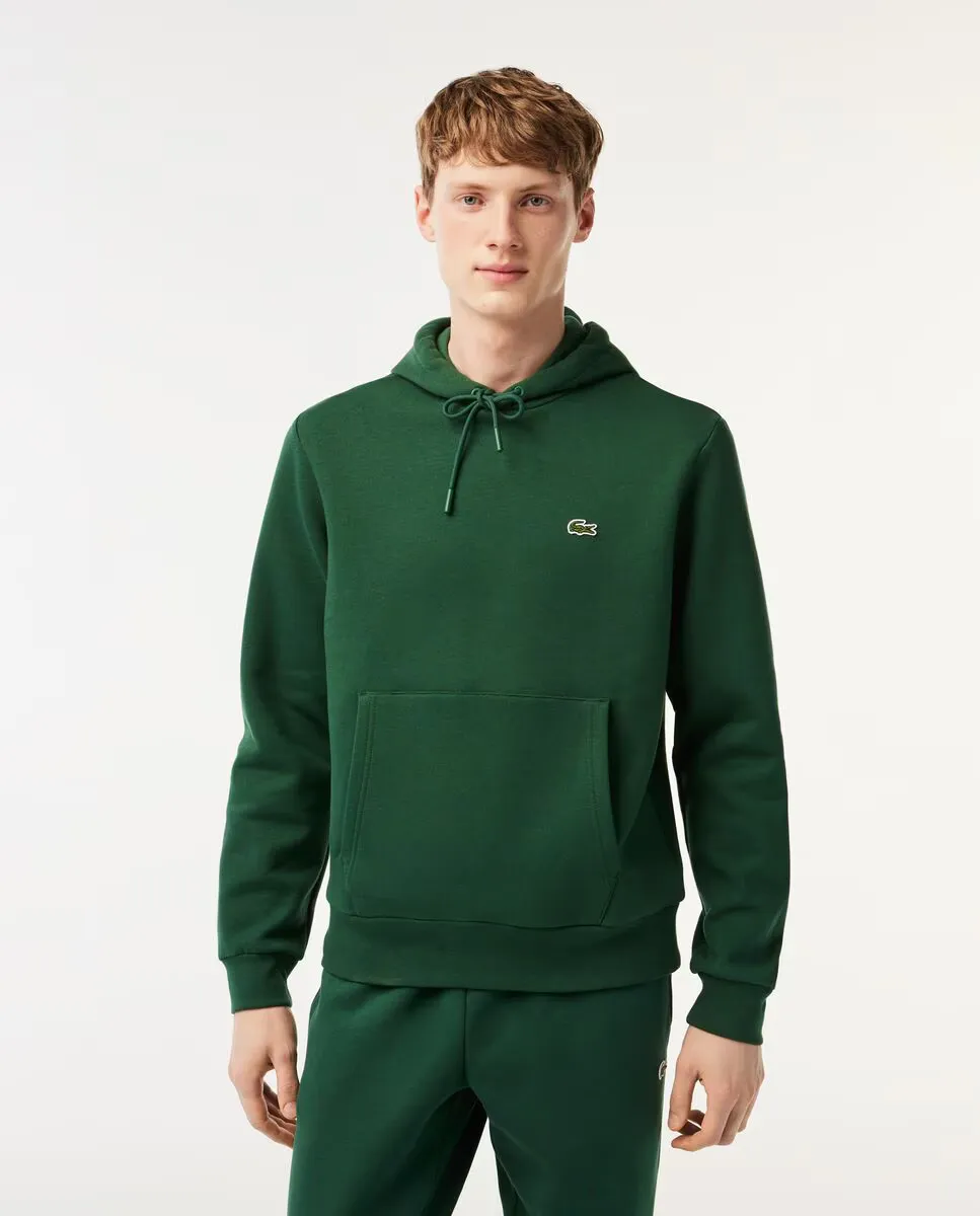 

Мужской свитшот из органического хлопка с капюшоном Lacoste, зеленый