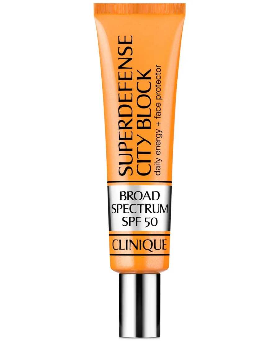 Clinique Superdefense City Block Broad Spectrum SPF 50 Daily Energy + Face Protector, 1.3 унции