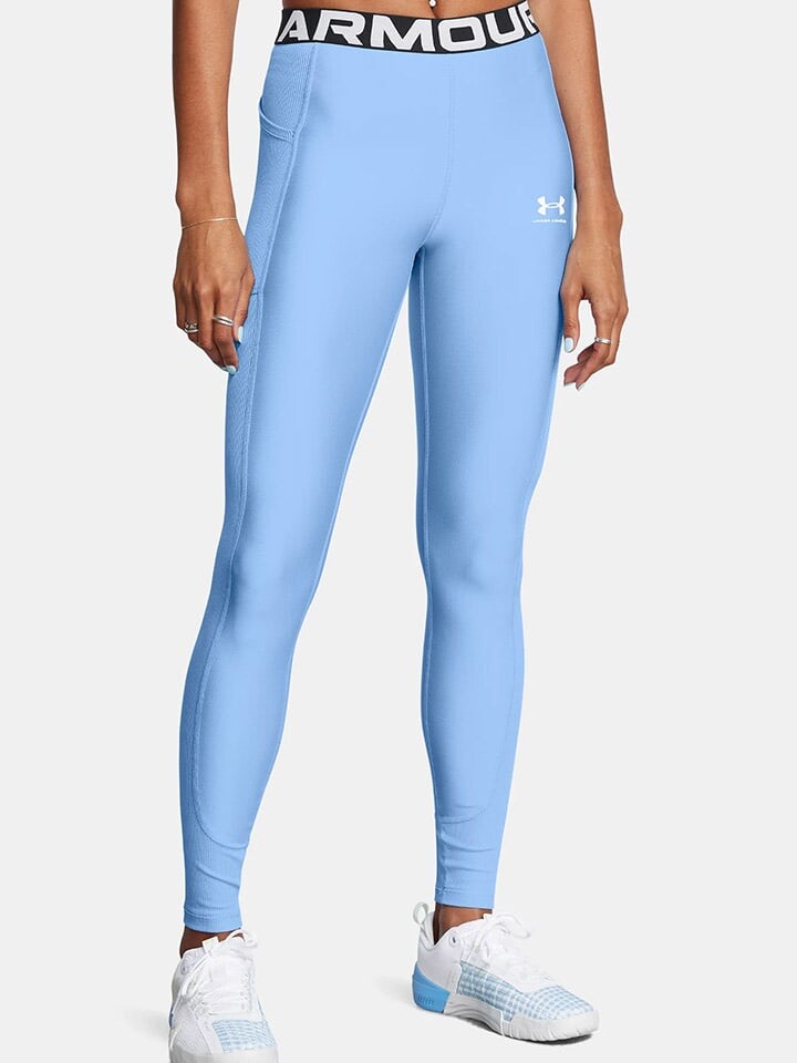 

Спортивные леггинсы Under Armour HeatGear Rib, голубой