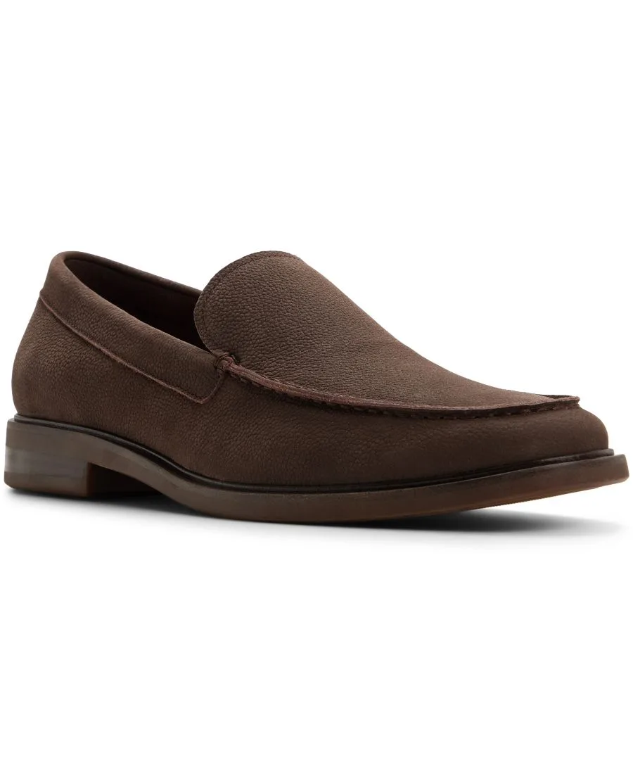 Мужские кожаные лоферы Alfonso без шнурков ALDO, темно-коричневый