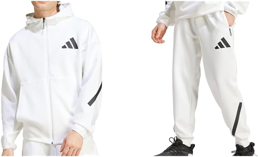 

Толстовка Adidas ZNE с полной застежкой-молнией и капюшоном, спортивная куртка KTJ50, мужская, размер M, белый