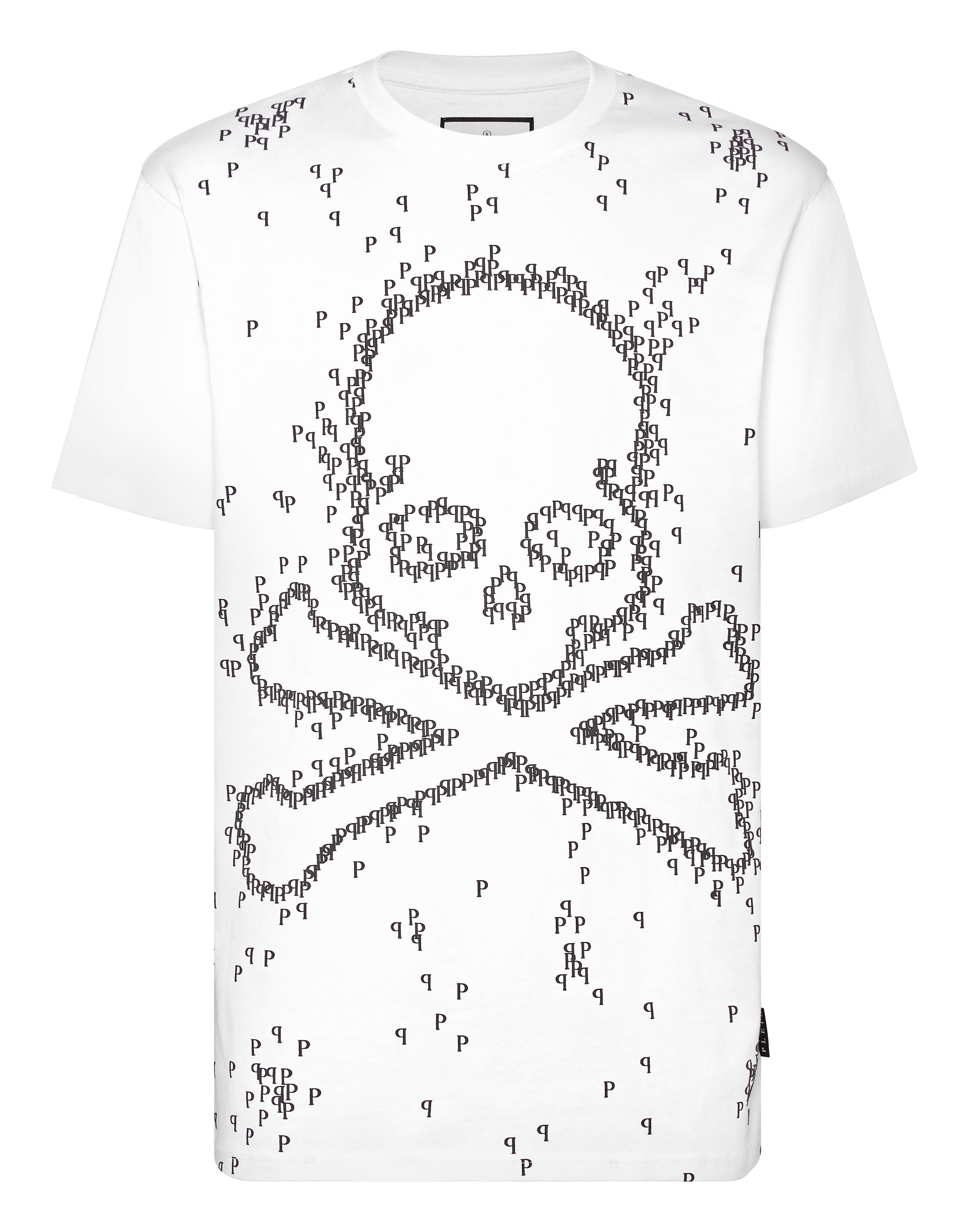 

Футболка с круглым вырезом SS Skull&Bones PHILIPP PLEIN, белый