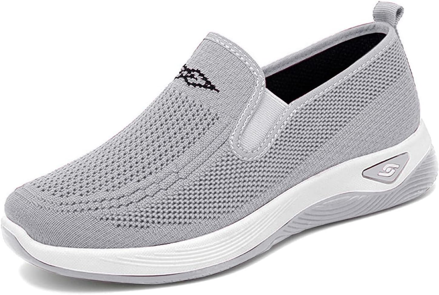 

Женские и мужские кроссовки Mmoneyake без шнурков для ходьбы, с широкой носочной частью, поддержкой свода стопы, ортопедические кроссовки для ходьбы, удобные теннисные кроссовки, спортивные кроссовки для тренировок, легкие беговые кроссовки, сер...