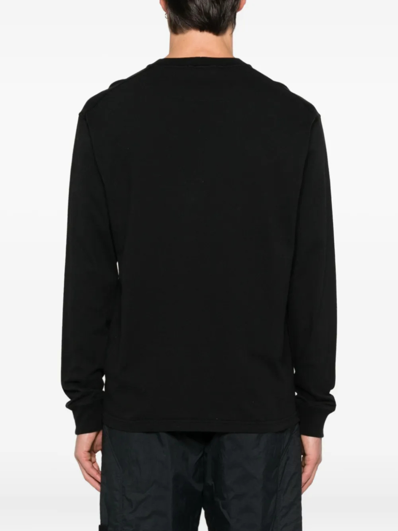 Stone Island футболка с длинными рукавами и нашивкой Compass, черный — фото 3
