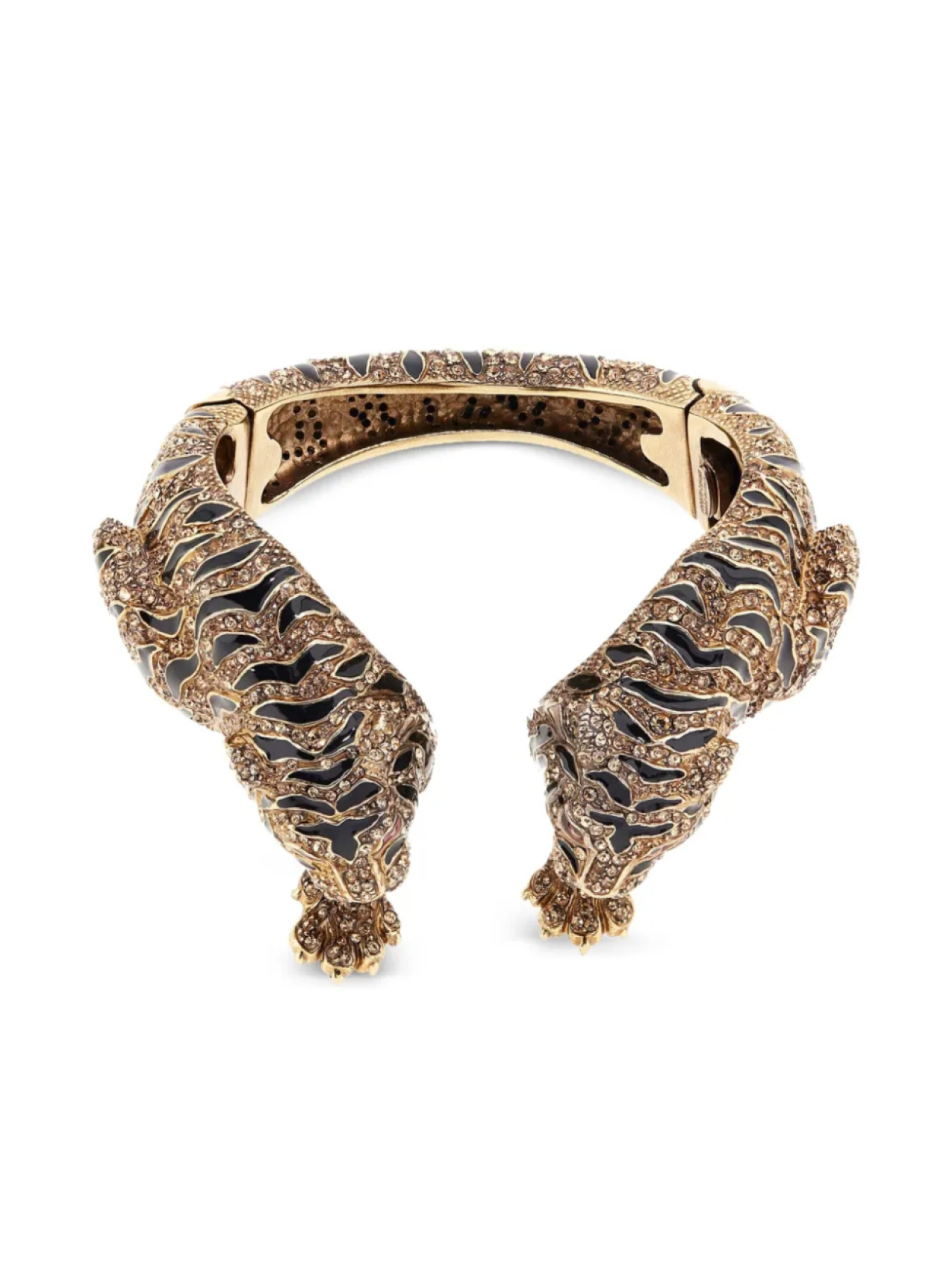 

Браслет с тигровым декором Roberto Cavalli, золотой