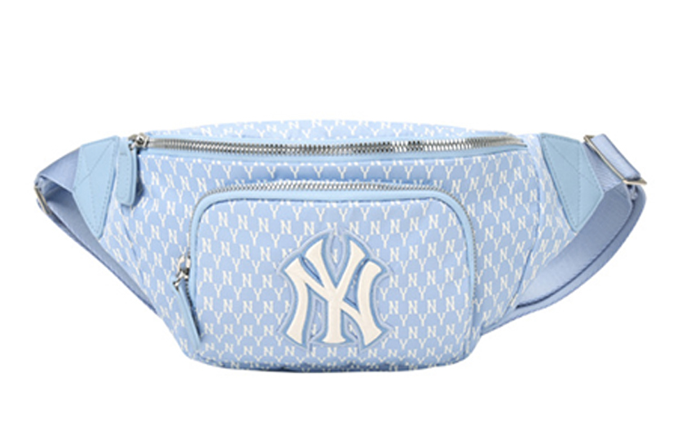 

MLB Сумка через плечо из коллекции Monogram нейлоновая поясная унисекс дымчато голубой