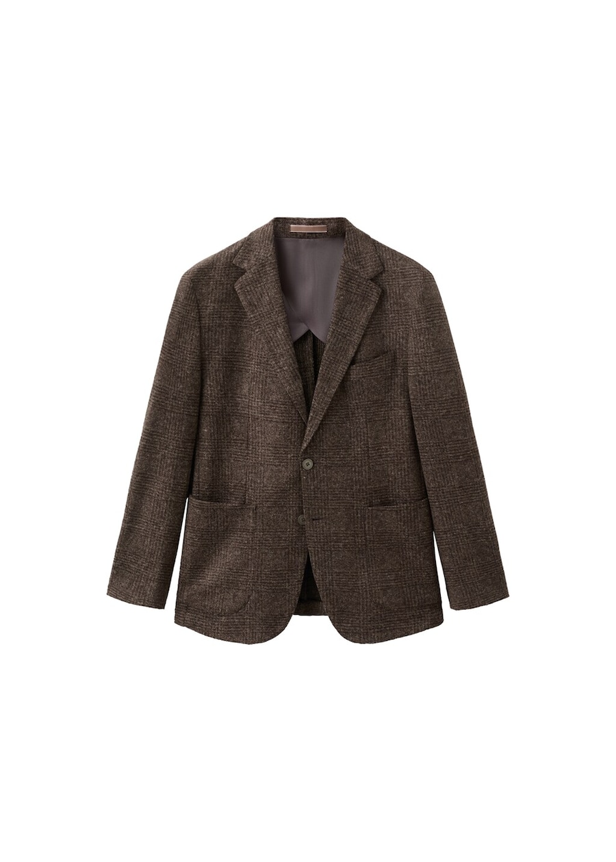 

Приталенный пиджак MANGO MAN Lucca, коричневый