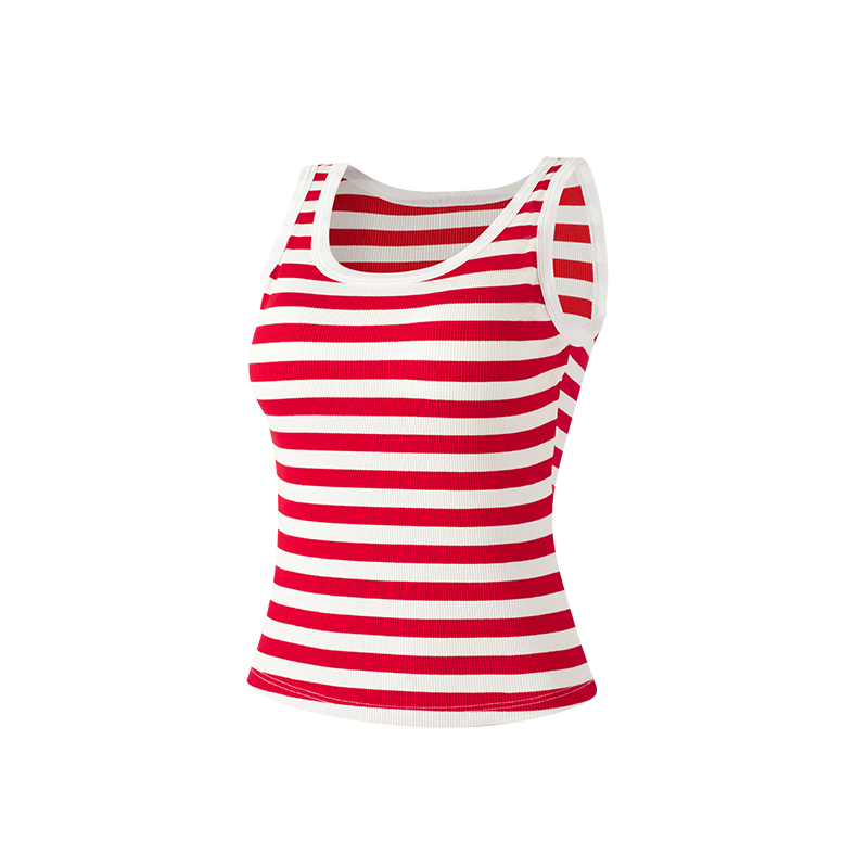 

Женский топ 361°, красный белый stripes