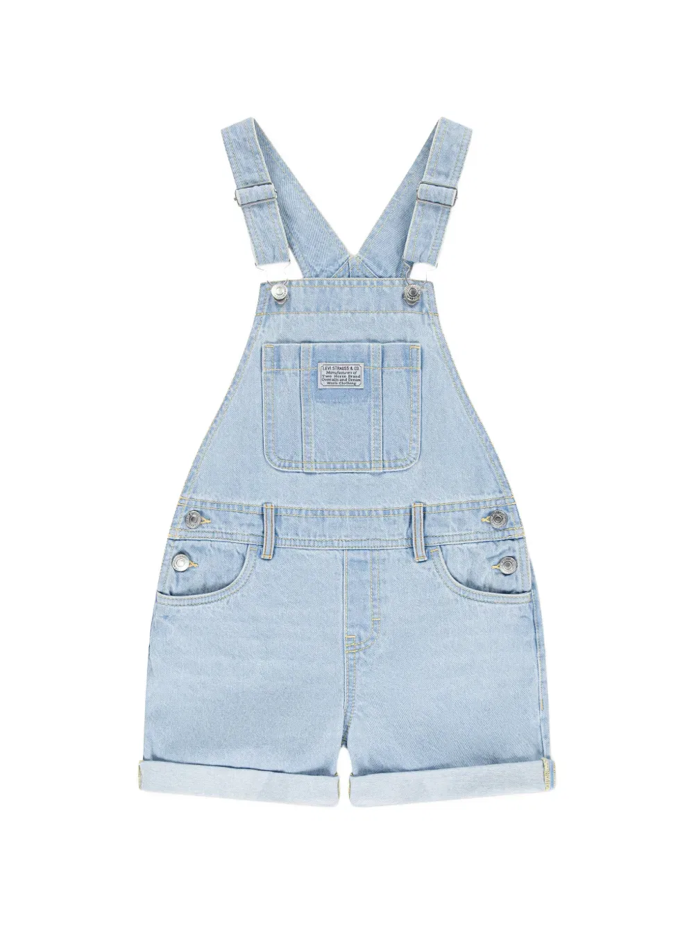 Джинсовый комбинезон с нагрудными карманами Levi'S Kids, синий