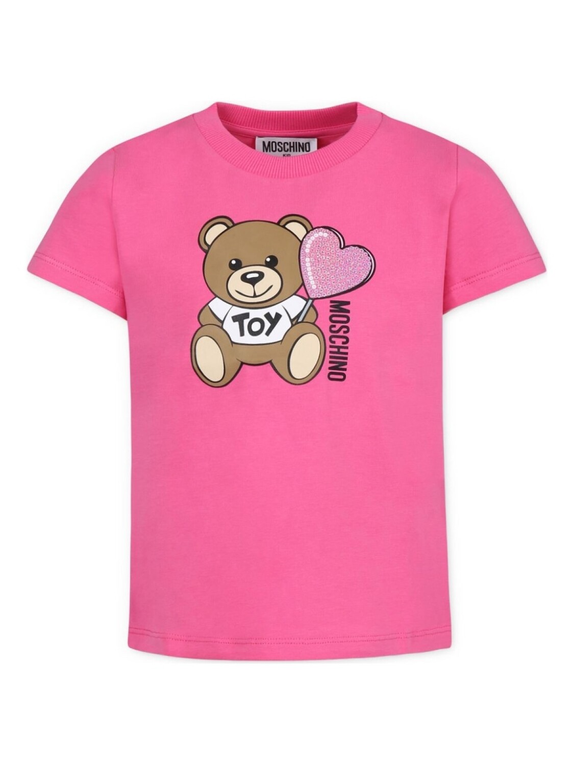 

Moschino Kids футболка Teddy Bear, розовый