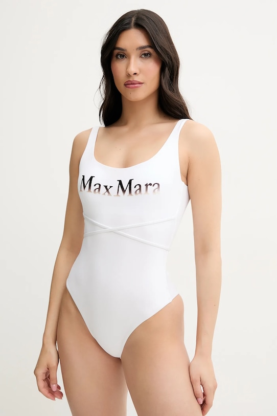 

Цельный купальник Max Mara Beachwear, белый