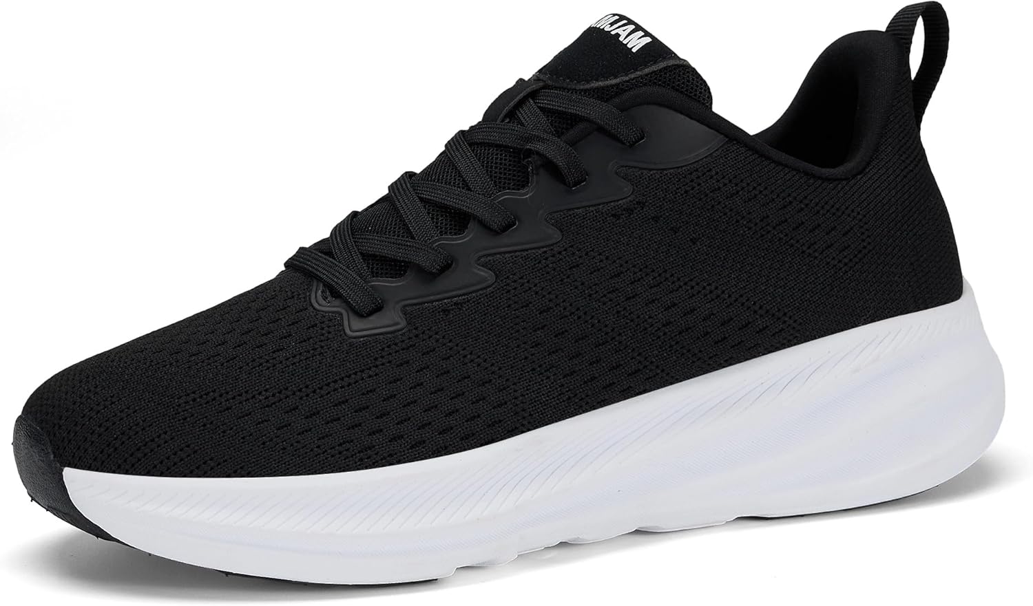

Мужские кроссовки VAMJAM с широкой посадкой для бега, с широкой передней частью, удобные, дышащие, спортивные теннисные кроссовки, легкие повседневные обувь для ходьбы, черный