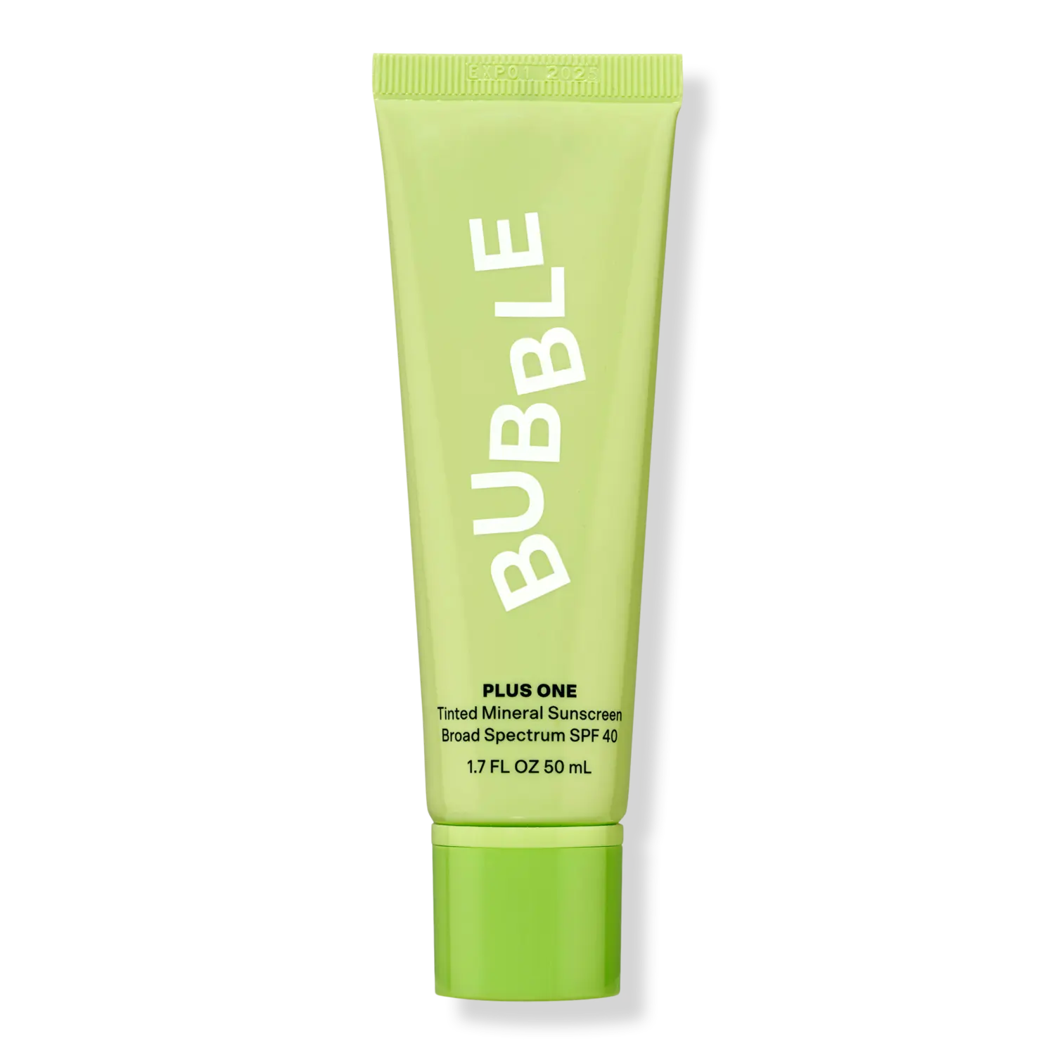 

Солнцезащитный минеральный крем Plus One с тонирующим эффектом, широкий спектр защиты SPF 40. Bubble