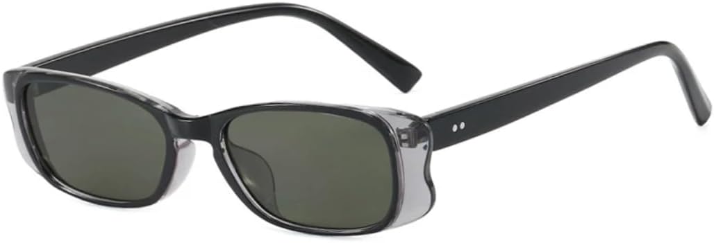 

Солнцезащитные очки с защитой UV400 | Маленькая оправа, цветные линзы | Для женщин и мужчин, для занятий спортом на открытом воздухе и вождения DSVIGF, Black Gray Gray