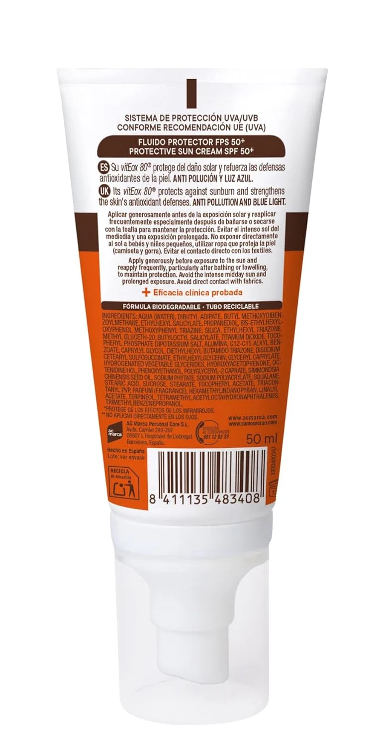 Солнцезащитный флюид Sun Lemonoil Cara & Escote SPF50+, 50 мл Ecran — фото 2