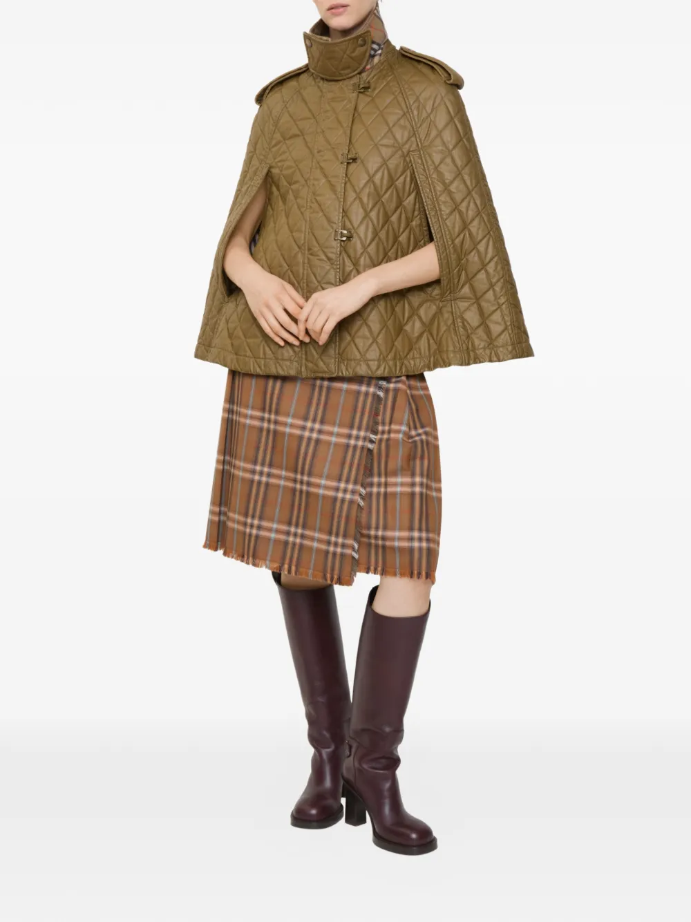 Кейп Burberry, женский, коричневый — фото 3