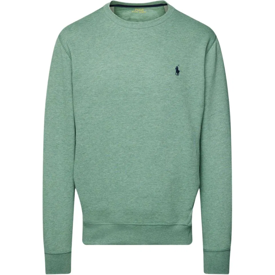 Свитшот мужской с вышивкой логотипа Pony, длинным рукавом, на флисе, SS26 Polo Ralph Lauren, Grass Green
