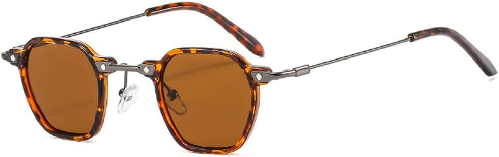 

Популярные модные маленькие женские солнцезащитные очки в стиле ретро-панк, конфетные оттенки, защита от УФ-излучения UV400, мужские солнцезащитные очки с градиентным покрытием LXLHWN, Leopard Tea