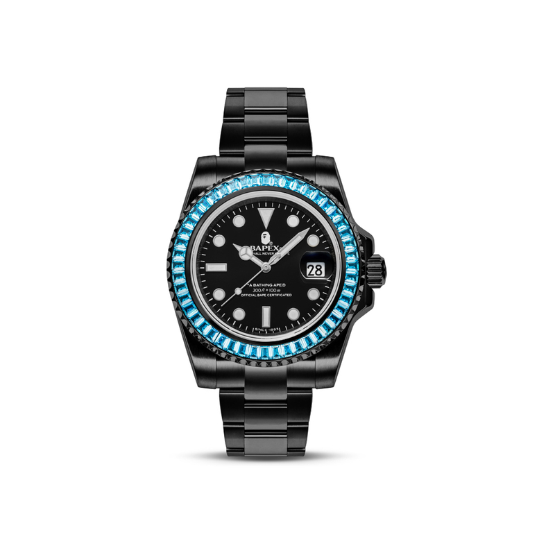 

A BATHING APE Часы Type 1 x Crystal Stone Watch Pink, Green GRX