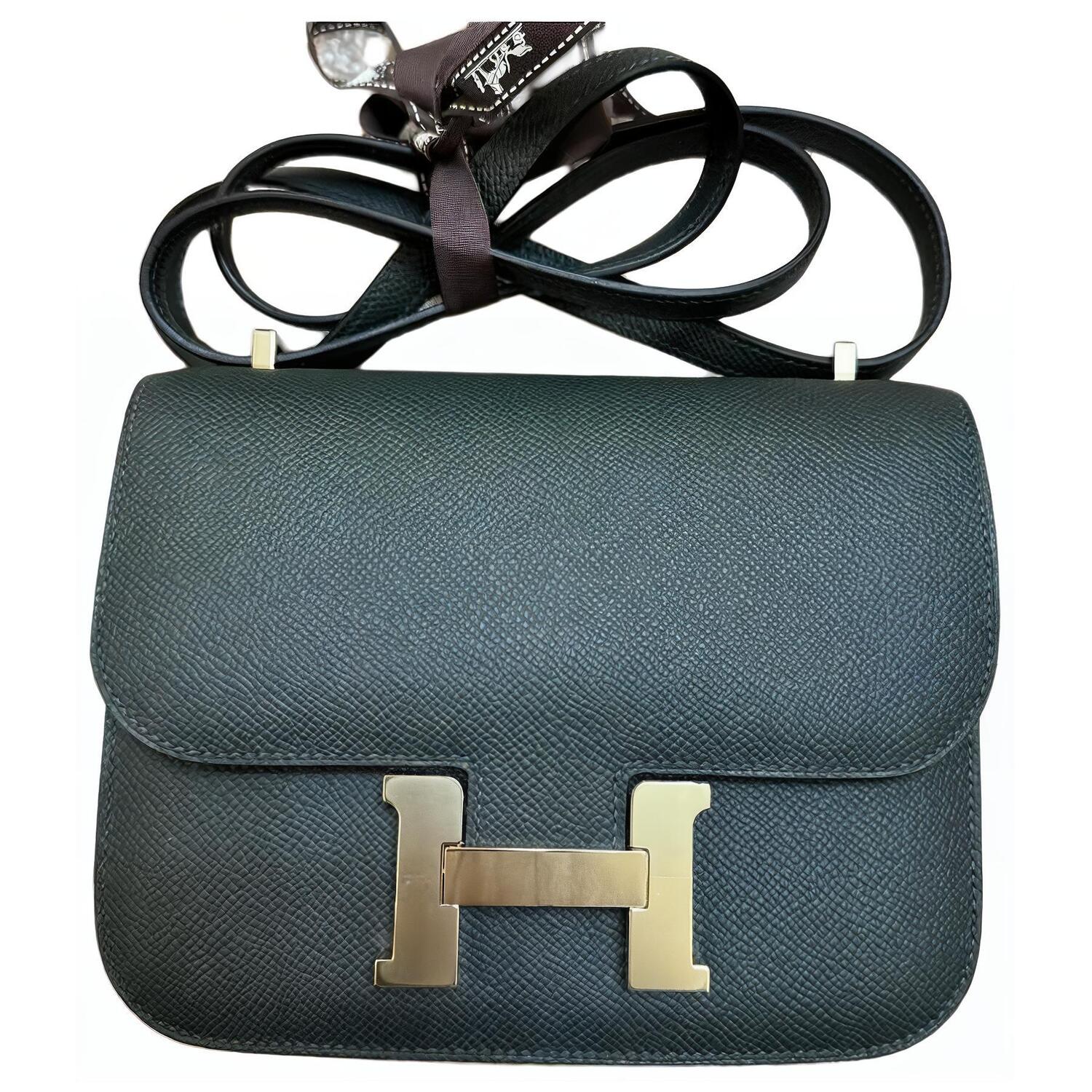 

HERMES Мини-кроссбоди из телячьей кожи Evercolor для женщин 67 Темно-зеленый