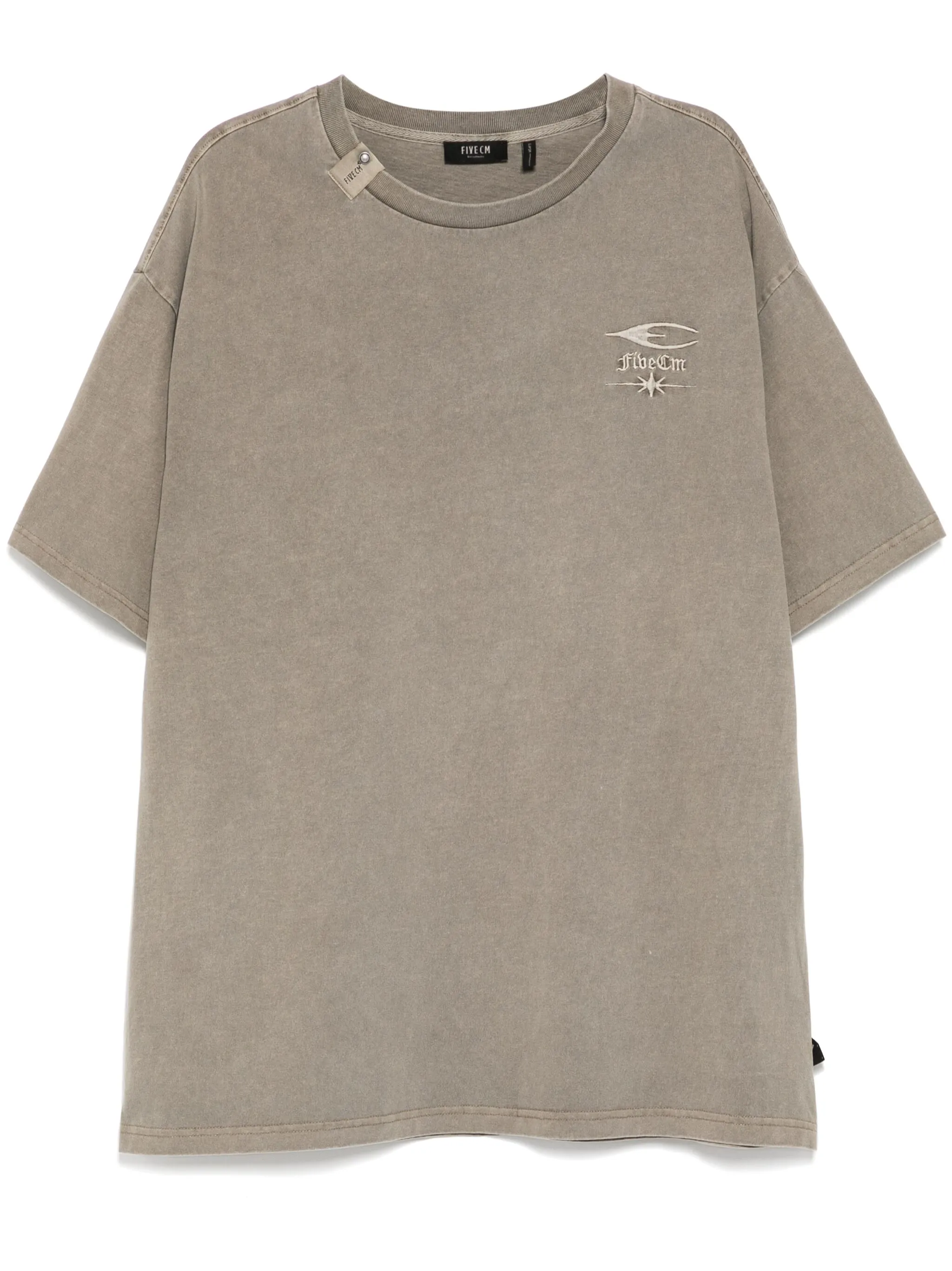

Футболка с вышитым логотипом Five Cm, нейтральный