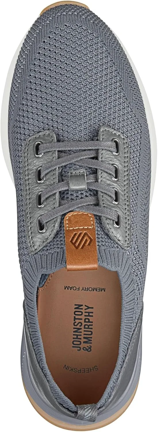 Мужские кроссовки Johnston & Murphy Kinnon Knit Jogger, серый — фото 2