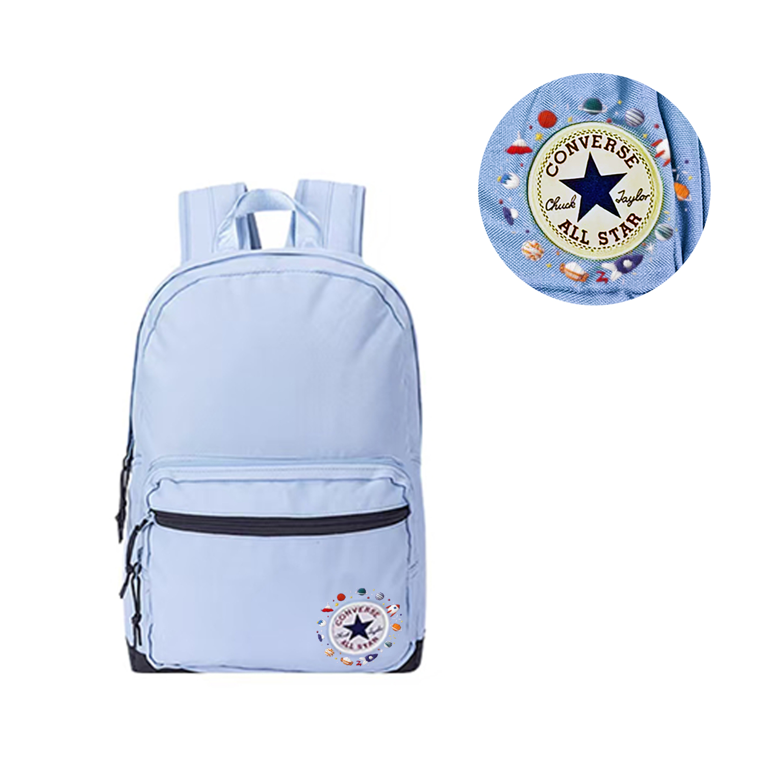 

Converse Средний рюкзак из полиэстера для женщин Light Haze Blue, Little Stay-at-Home Peace Gesture